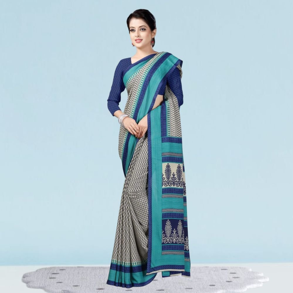 Matt Crepe Corporate Uniform Sarees: Style ( Katrina )