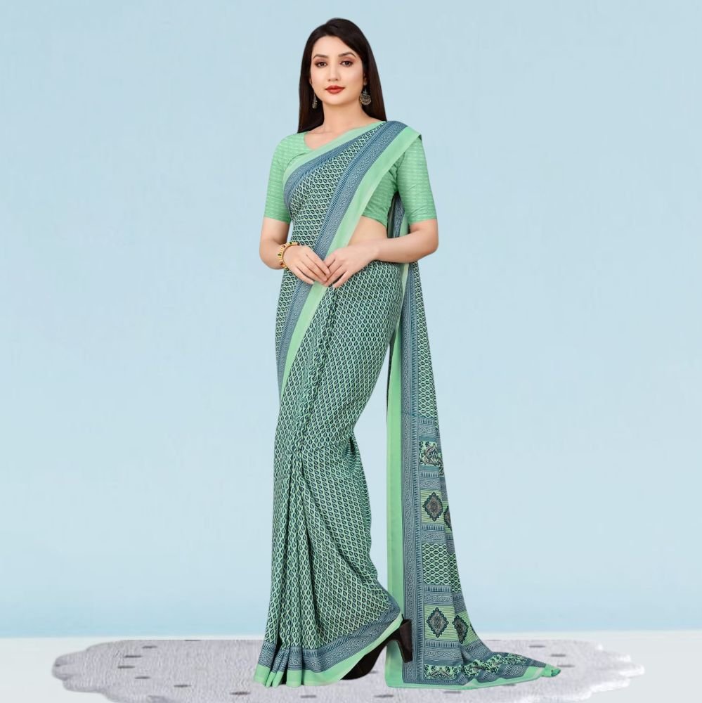 Matt Crepe Corporate Uniform Sarees: Style ( Katrina )