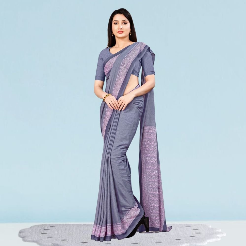 Matt Crepe Corporate Uniform Sarees: Style ( Katrina )