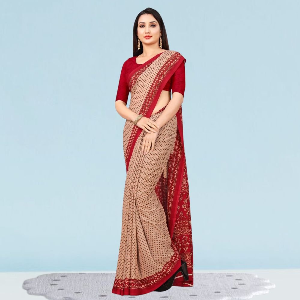 Matt Crepe Corporate Uniform Sarees: Style ( Katrina )