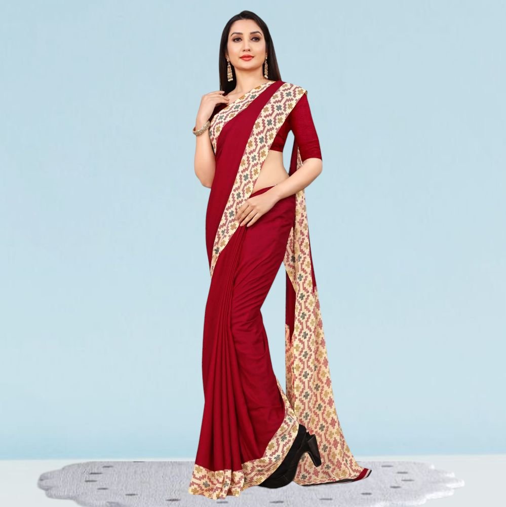 Matt Crepe Corporate Uniform Sarees: Style ( Katrina )