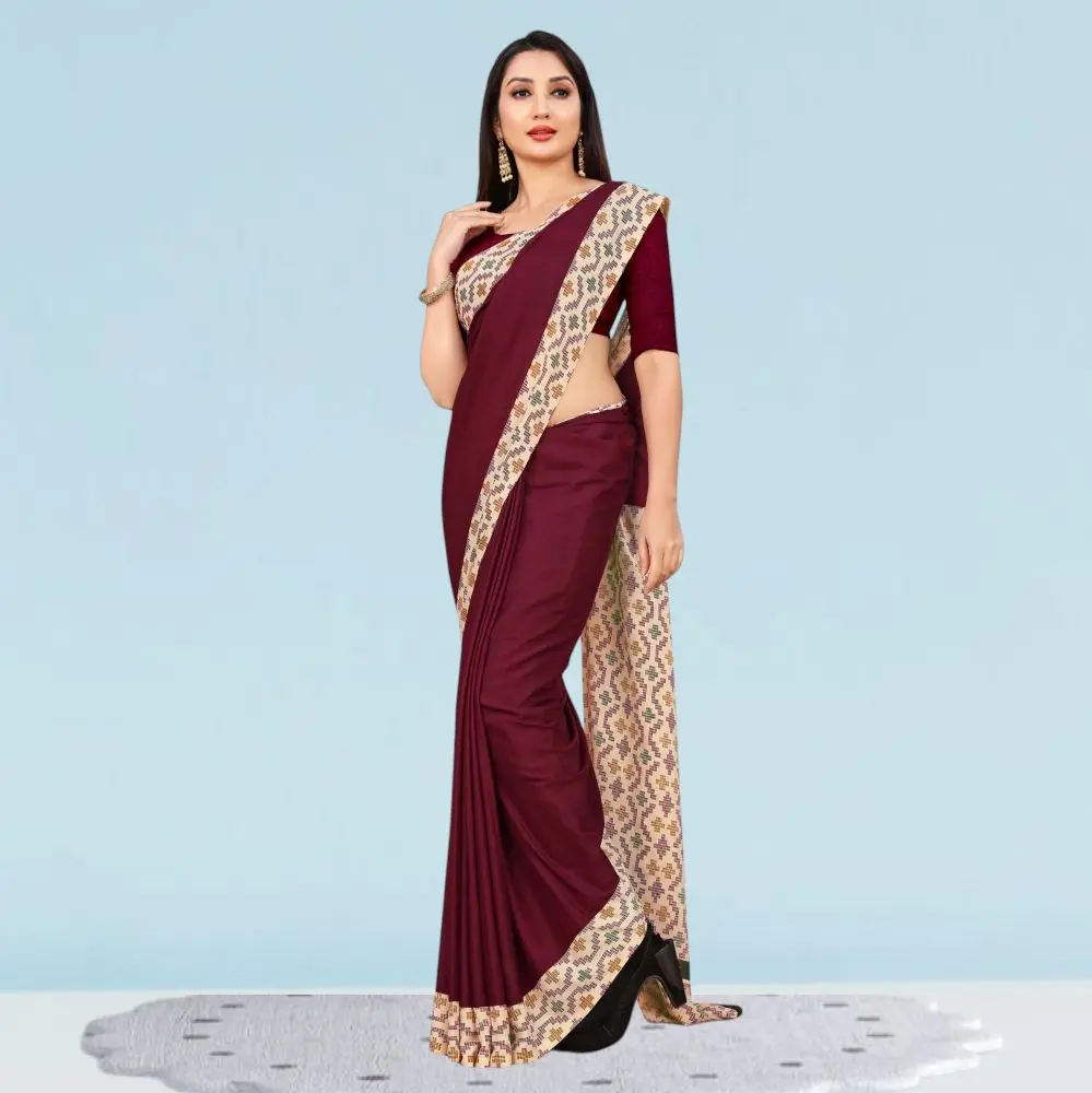 Matt Crepe Corporate Uniform Sarees: Style ( Katrina )