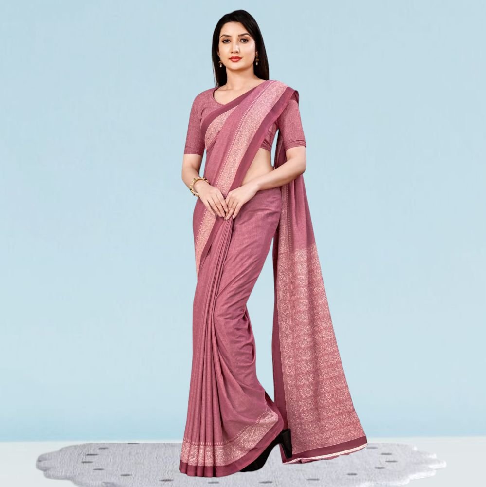 Matt Crepe Corporate Uniform Sarees: Style ( Katrina )