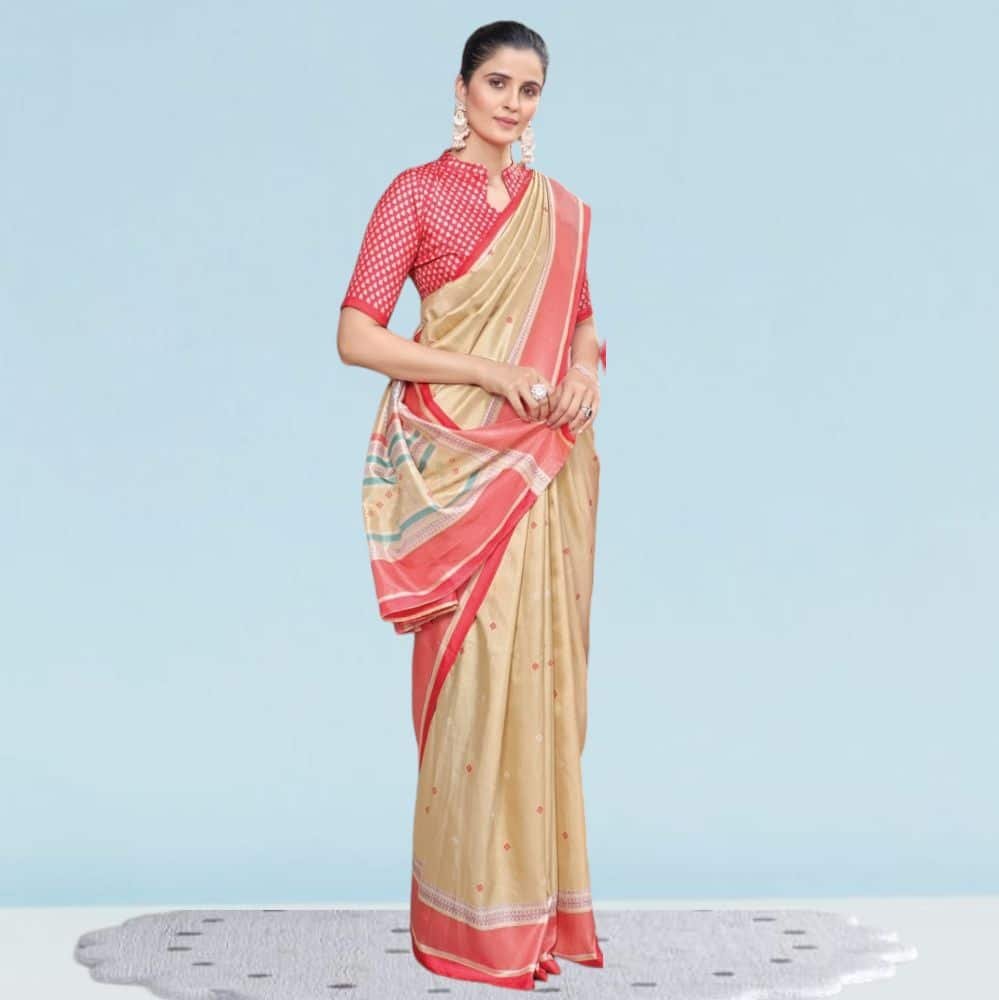 Cotton Silk Uniform Sarees ( Ikat Silk )