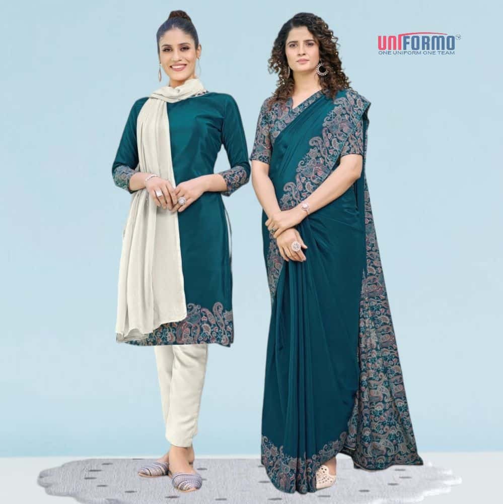 Crepe Silk Uniform Sarees And Suit Sets ( Ganesh Plus )