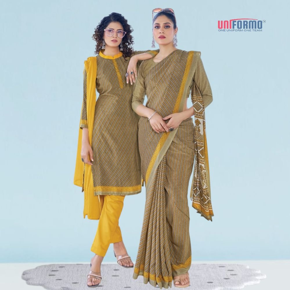 Crepe Silk Uniform Sarees And Suit Sets ( Ganesh Plus )