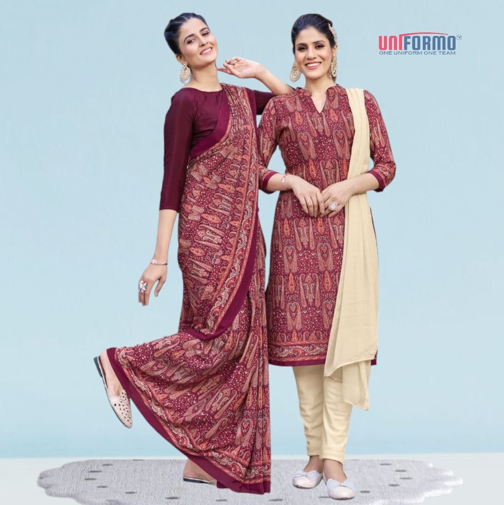 Crepe Silk Uniform Sarees And Suit Sets ( Ganesh Plus )